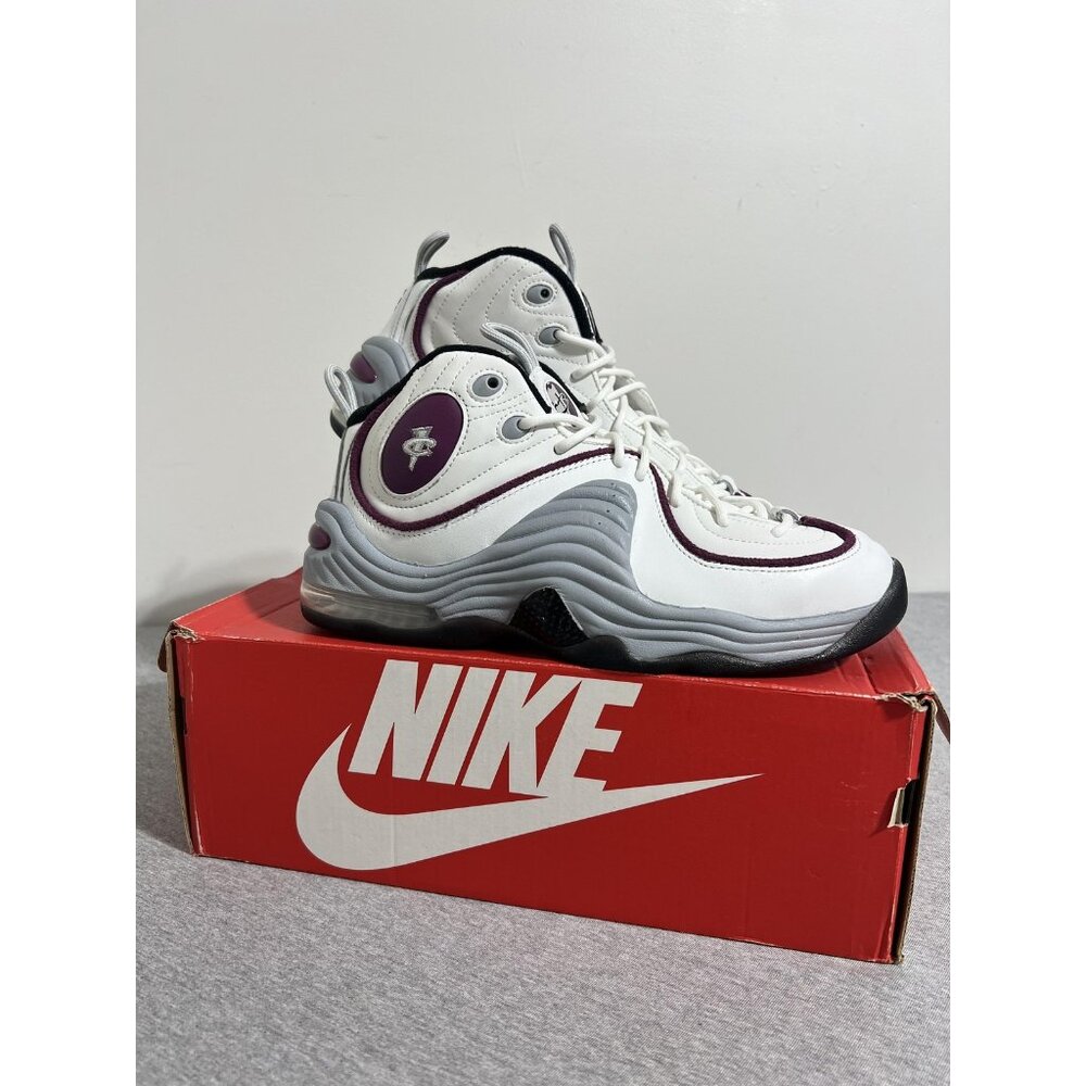 Nike Air Penny 2 Shoes Womens Size 9.5 Retro DV1163-100 Basketball‎ Sneakers